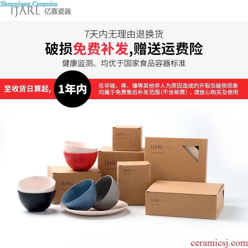 Million fine ceramic fruit bowl large household Nordic sandstorm's creative bowl of boiled fish bowl big bowl Ceylon island