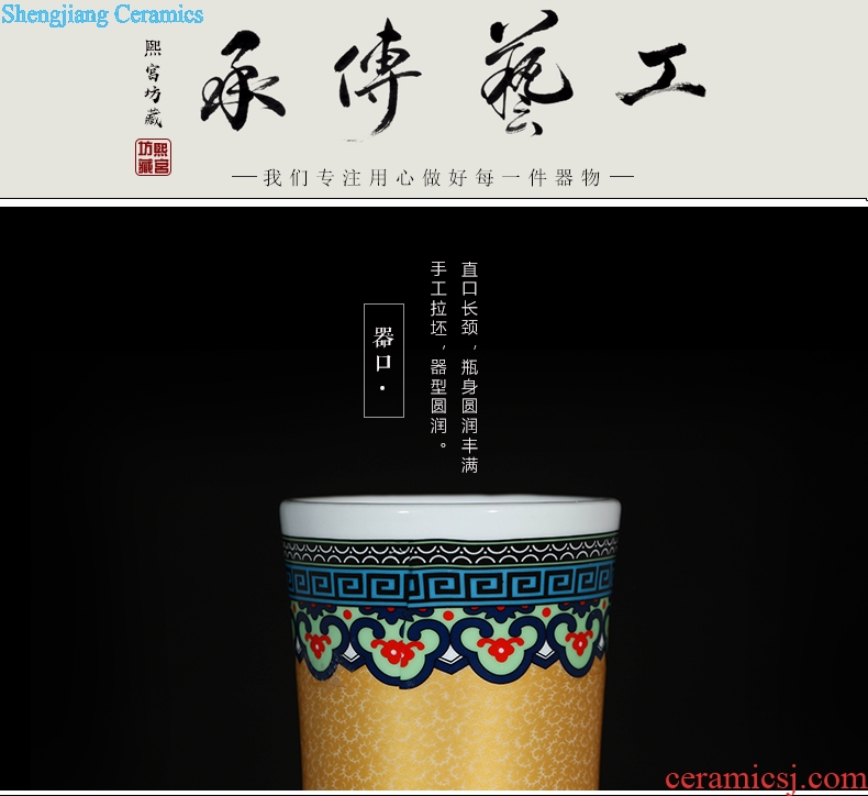 Jingdezhen ceramics of large vases, flower implement flower arranging living room home decoration ceramic bottle furnishing articles