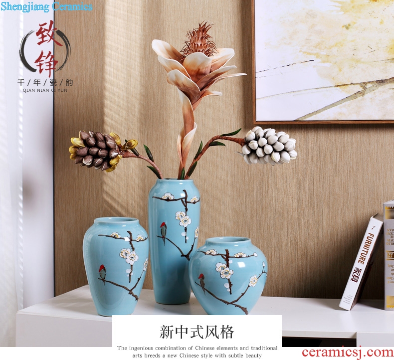 Creative furnishing articles household act the role ofing is tasted wine sitting room bedroom decoration wedding gift vase ceramic handicraft ornament