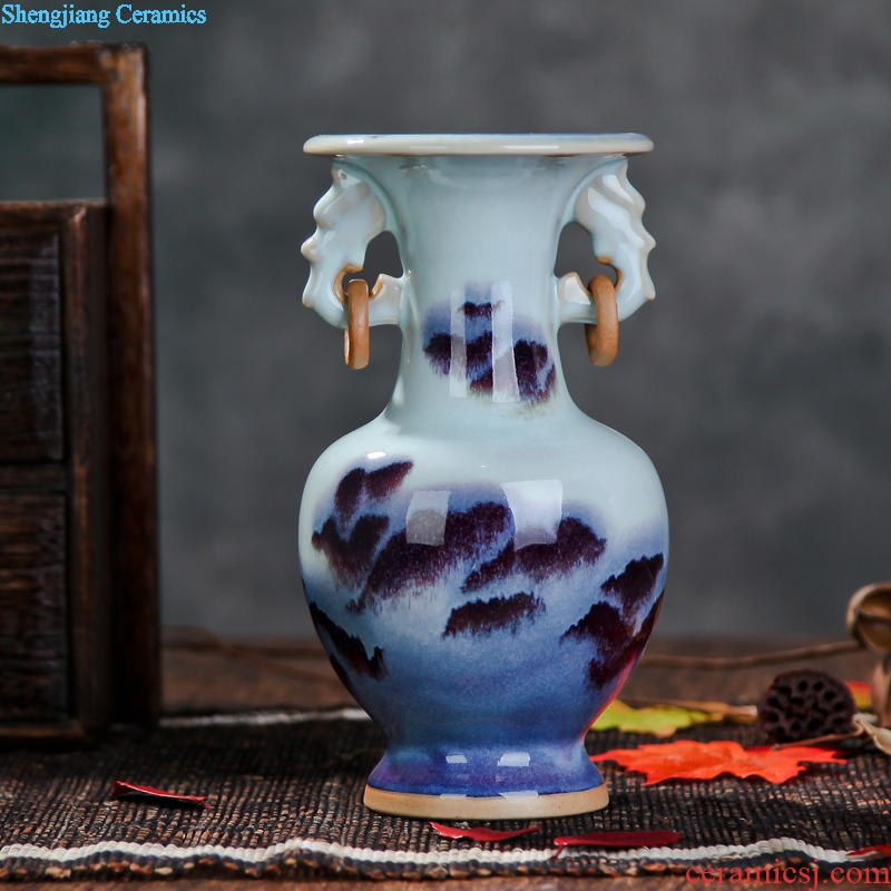Archaize of jun porcelain kiln jingdezhen ceramics vase classical modern home sitting room adornment handicraft furnishing articles
