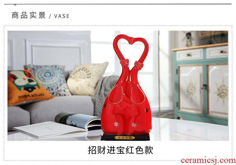 Jingdezhen ceramic creative furnishing articles animal lovers goose home television wine sitting room place handicraft ornament