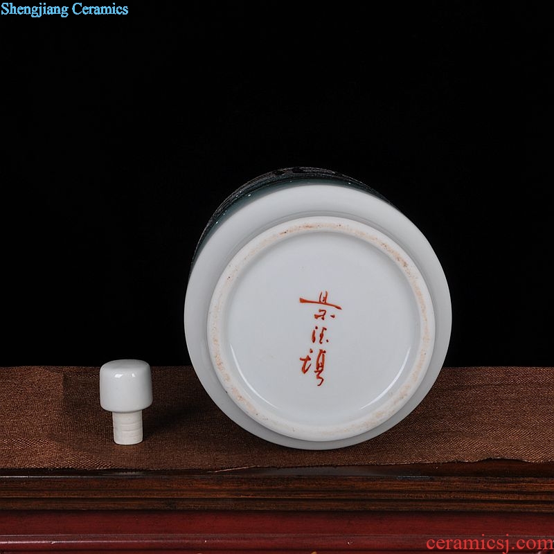 Wine scene, jingdezhen ceramics hand-painted modern home decoration decoration crafts