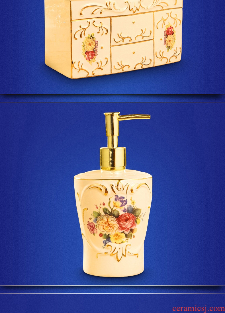 Vatican Sally's 2018 new European toilet bathroom ceramic soap box soap box creative hand washing liquid bottle