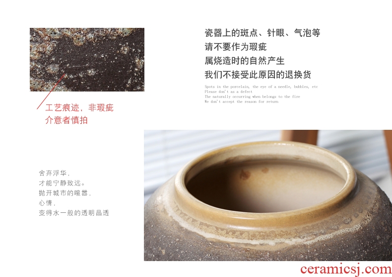 Jingdezhen Europe type restoring ancient ways TV cabinet floor vase the sitting room porch decoration to the hotel club flower arranging furnishing articles POTS
