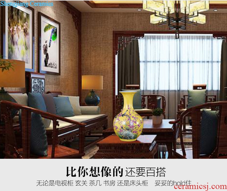 Jingdezhen ceramics charactizing a mesa vase household living room dry flower arranging flowers furnishing articles study act the role ofing is tasted