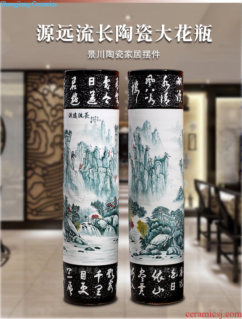 Has a long history in the hand-painted pastel big quiver of jingdezhen ceramic home sitting room be born Chinese penjing big vase