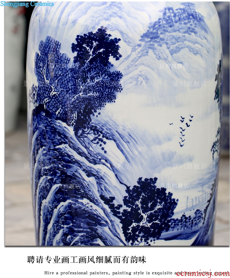 Jingdezhen ceramics hand-painted splendid sunvo sitting room of large home decoration of blue and white porcelain vase furnishing articles