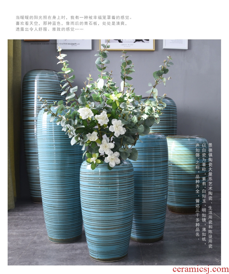 European vase landing large vases, flower arranging jingdezhen ceramic POTS home furnishing articles the sitting room porch decoration