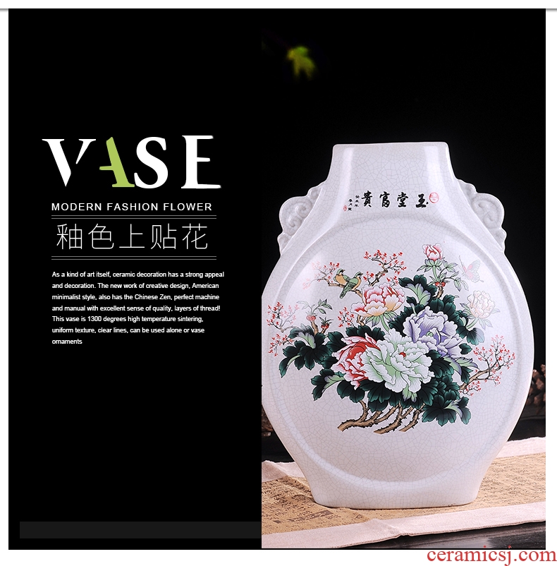 Jingdezhen European creative fashion vase ceramics wine flower adornment home sitting room handicraft furnishing articles