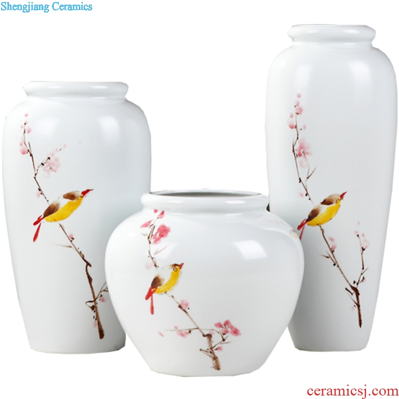 Creative modern new Chinese style ceramic vase furnishing articles contracted with TV wine jar of coloured drawing or pattern the sitting room porch decoration