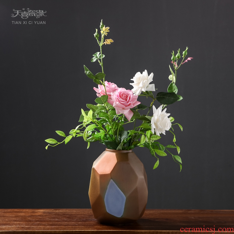 The modern ceramic vase furnishing articles creative contracted sitting room window table dry flower flower implement home decoration