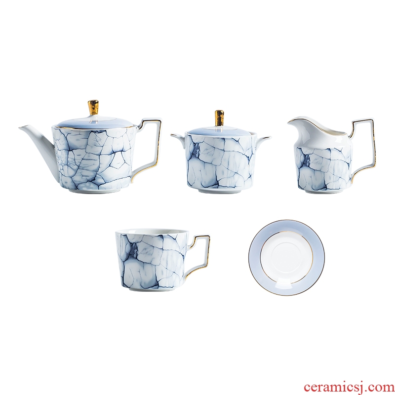 Fiji trent european-style bone China coffee set tea service ceramic cup with a wedding gift gift boxes in the afternoon