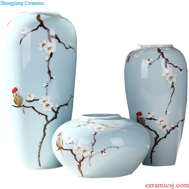 New Chinese style decoration ceramics handicraft home sitting room TV ark vases, flower, flower adornment furnishing articles