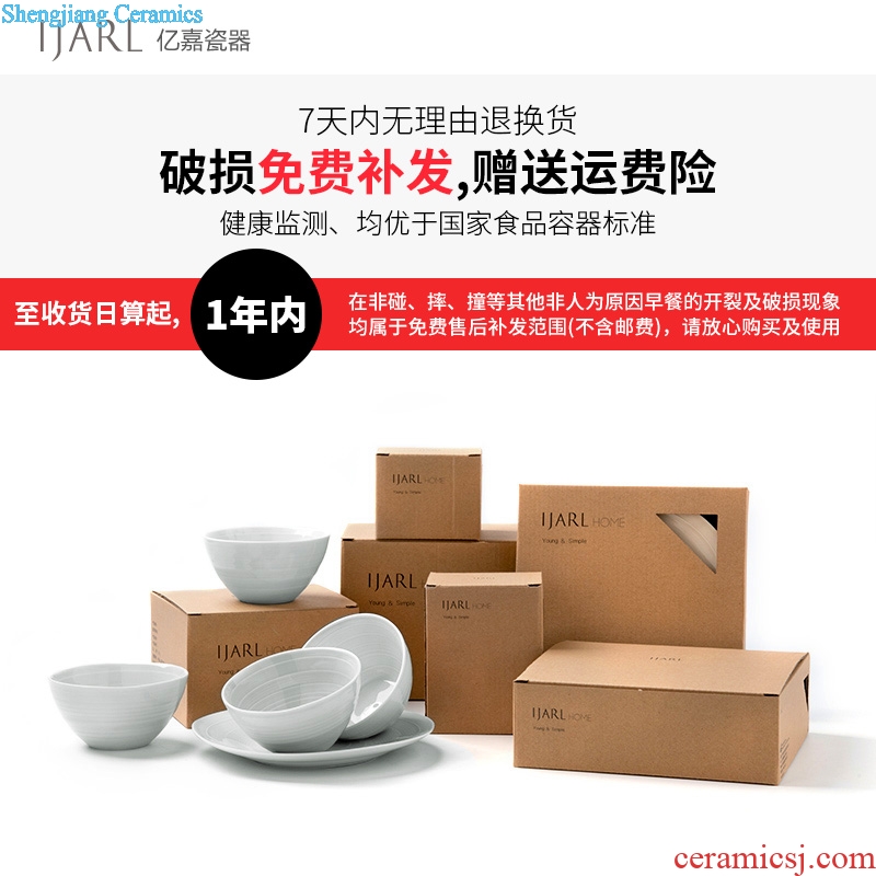 Ijarl million jia household contracted Europe type ceramic fruit and vegetable bowl salad bowl of soup bowl tableware vic beach