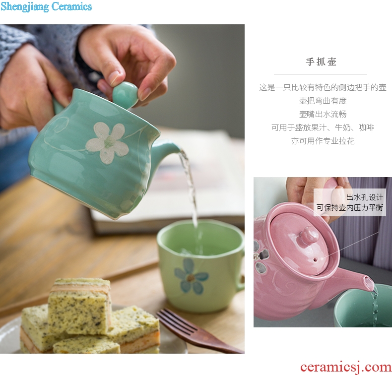Million jia household ceramic cup suit contracted creative mug cup couples lovely hot milk a cup of coffee cup