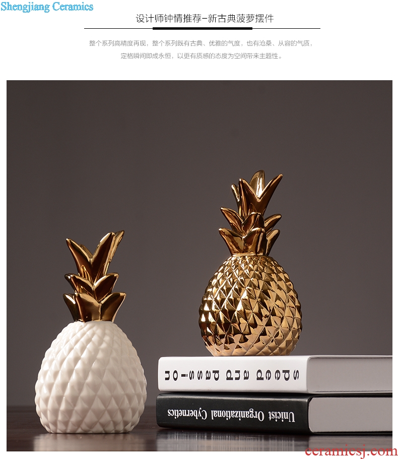 Tang dynasty furniture creative ceramic pineapple furnishing articles of contemporary and contracted Nordic bedroom room wine sitting room adornment