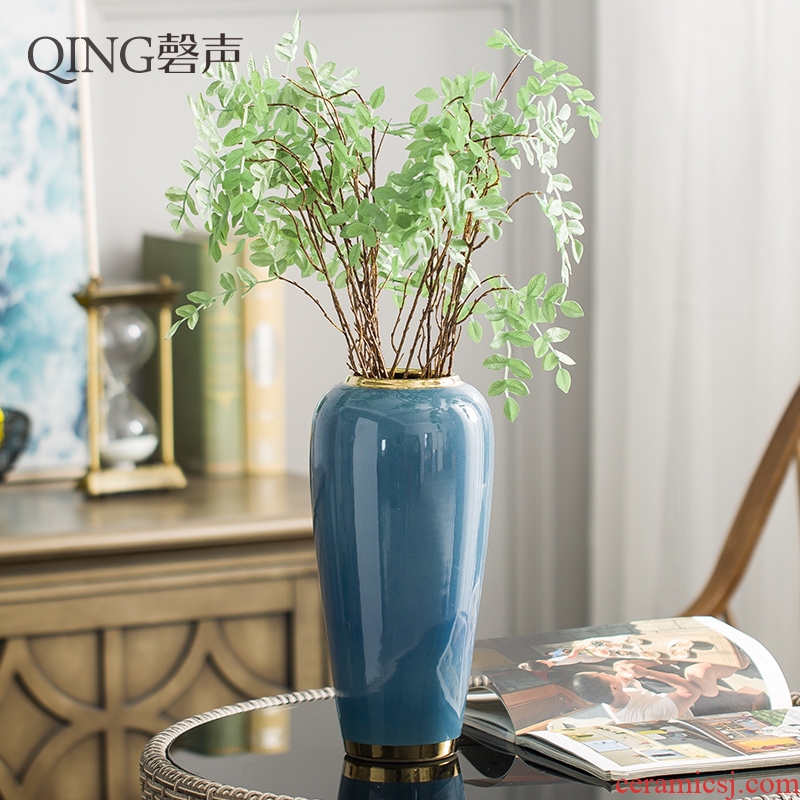 Vases, contemporary and contracted sitting room desktop decoration ceramic simulation flower arranging flowers, Europe type TV ark soft outfit furnishing articles