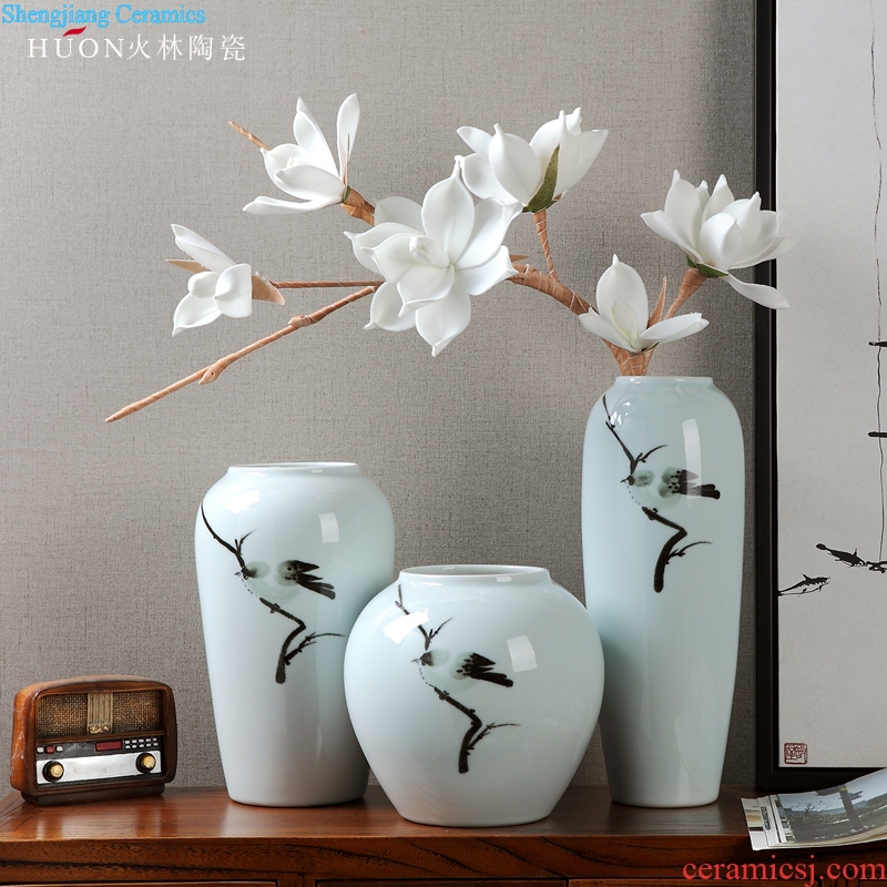Jingdezhen ceramic new Chinese vase television mesa wine sitting room dried flowers flower arrangement of modern home decoration furnishing articles