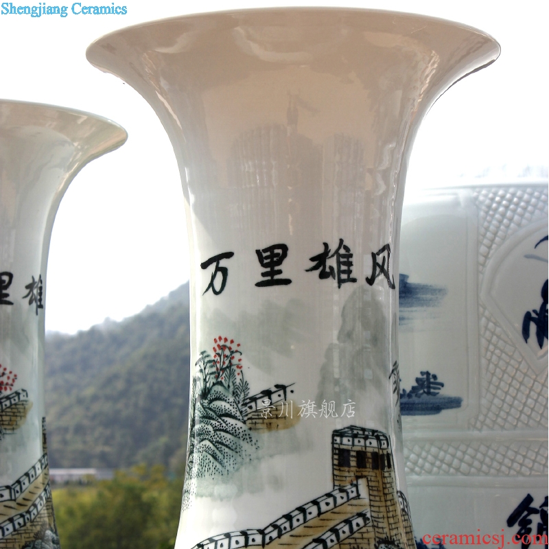Jingdezhen ceramic wanli glory hand-painted wall of large vases, sitting room of Chinese style hotel furnishing articles act the role ofing is tasted