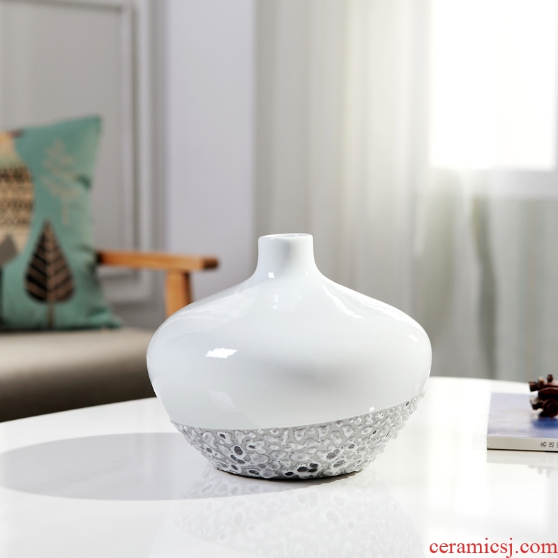 Modern fashion and contracted furnishing articles of jingdezhen ceramics vases, flower arrangement, the sitting room TV ark household soft adornment
