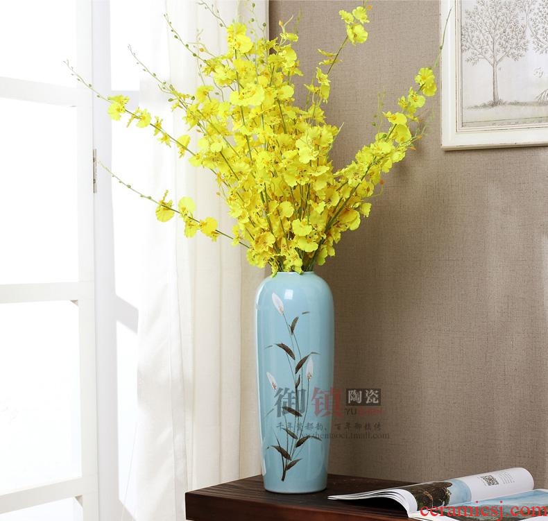 European-style decorative furnishing articles creative home sitting room desktop TV cabinet ceramic flower vase housewarming gift