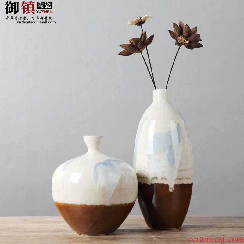 Classical household act the role ofing is tasted furnishing articles three-piece ceramic vase living room TV cabinet example room decoration creative arts and crafts