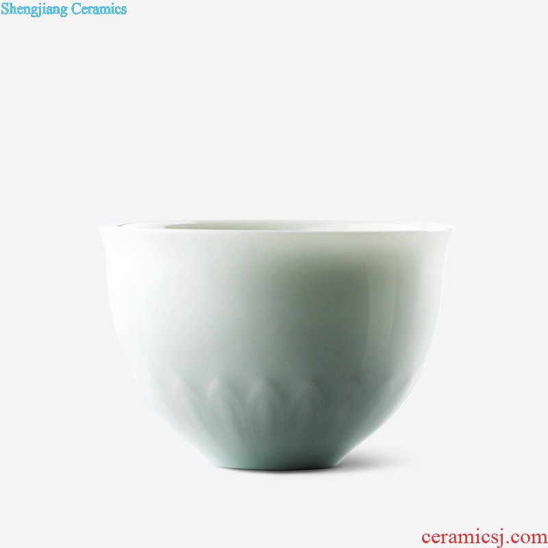 TaoXiChuan jingdezhen ceramic film violet carved mean tire single cup kung fu tea cups master sample tea cup