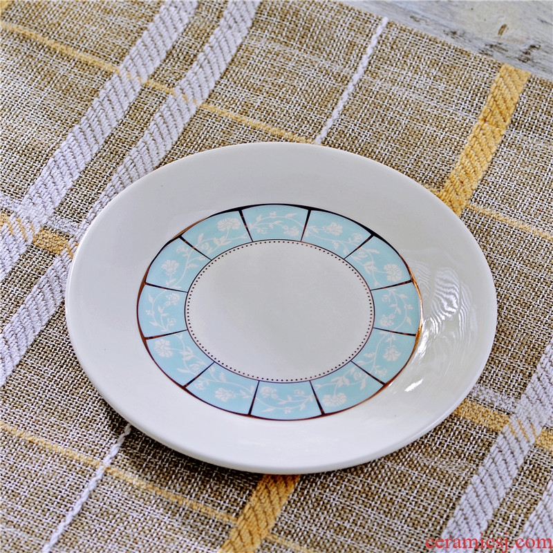 Ou to vomit bone plates table jingdezhen Chinese contracted ceramic household garbage plates loaded bone plate tableware