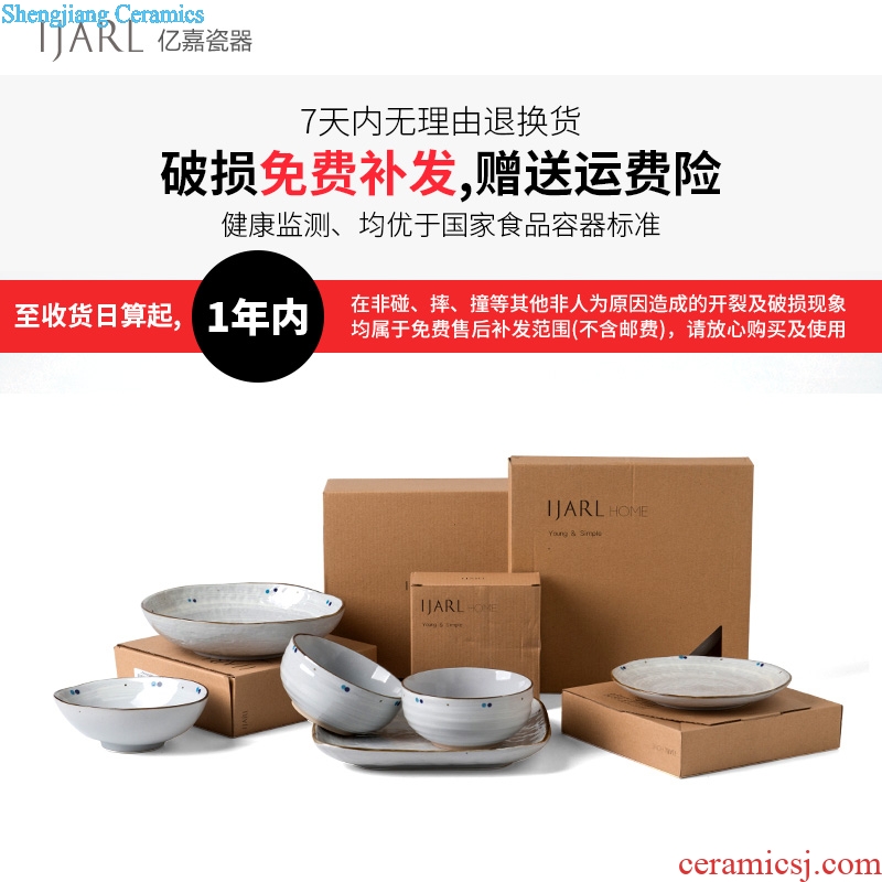 Ijarl million fine job Japanese creativity tableware ceramic bowl round noodles bowl of soup bowl bowl ceramic household restoring ancient ways