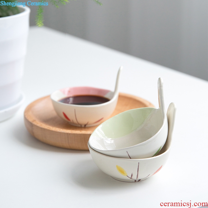 Ijarl household ceramics serving Japanese tableware vinegar dish of soy sauce dish taste dish plate creative snack plate