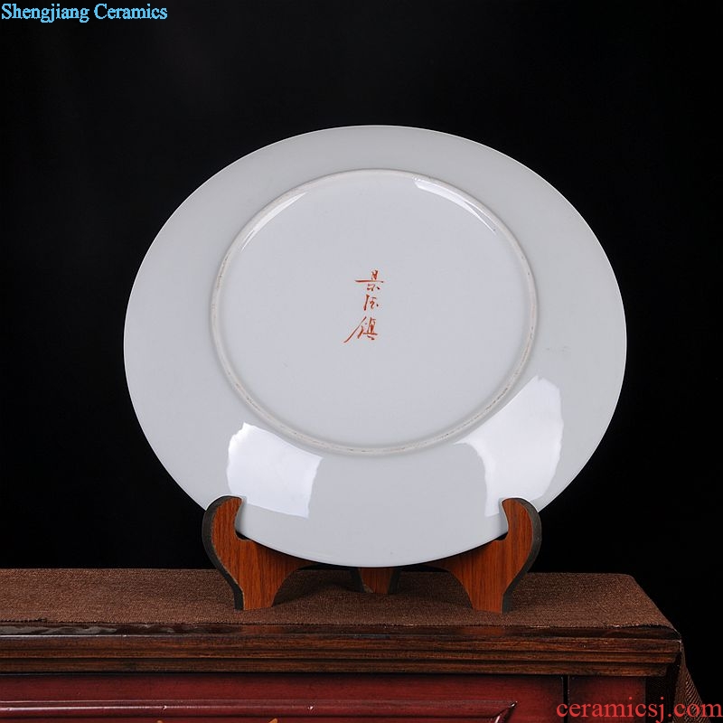Hang dish of jingdezhen ceramics decoration plate of hand-painted sits to art decoration craft gift sitting room porch place