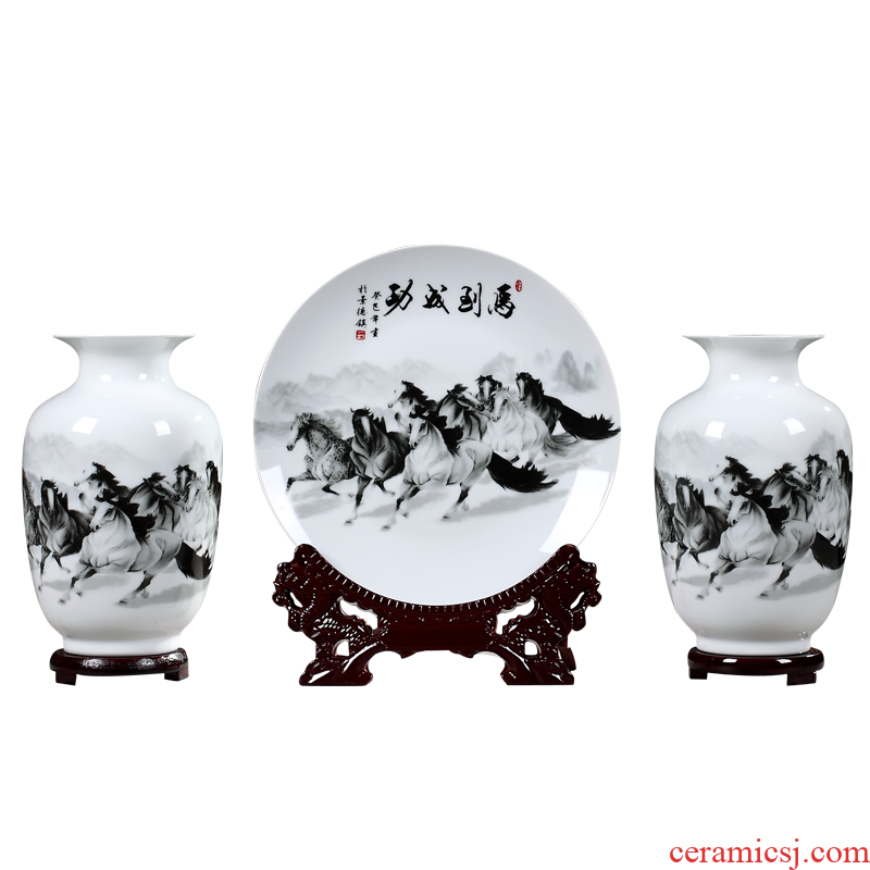 Rich ancient frame of jingdezhen ceramics vase home wine ark adornment furnishing articles sitting room small handicraft decoration arranging flowers