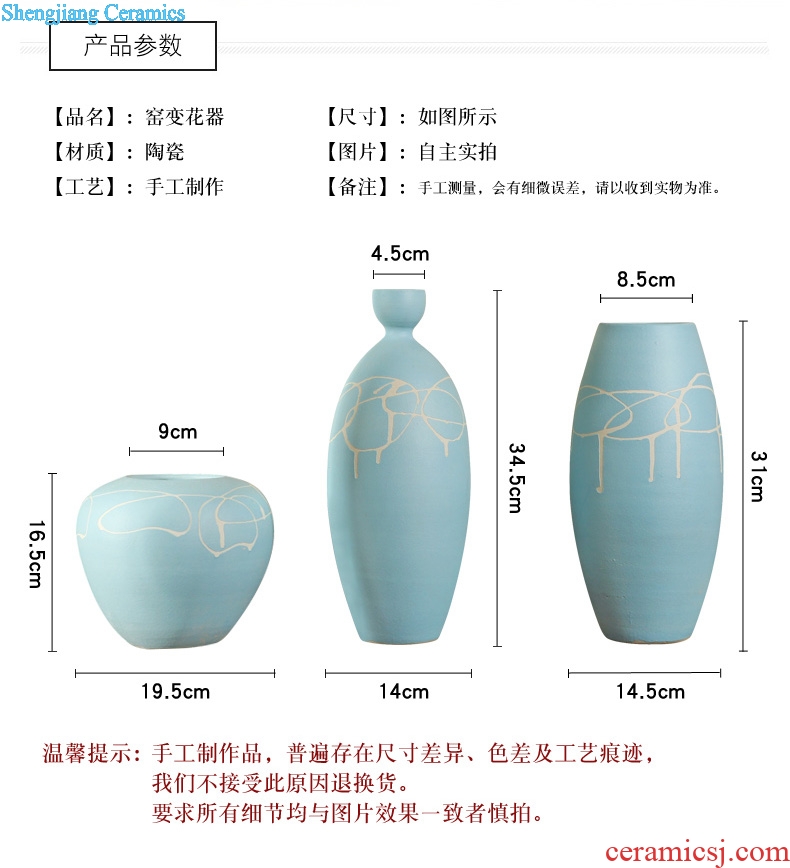 Jingdezhen ceramic vase desktop China household of Chinese style decoration flower arranging furnishing articles sitting room TV cabinet