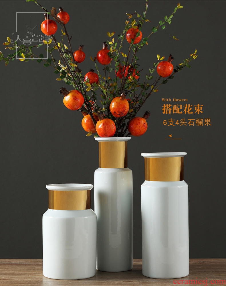 Jingdezhen European furnishing articles contracted ceramic creative living room table household adornment flowers planted porcelain vase