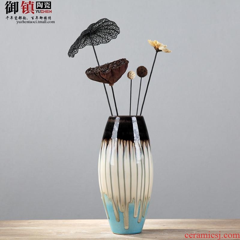 Jingdezhen household act the role ofing is tasted furnishing articles sitting room porch ark vase desktop flower arranging creative ceramics handicraft ornament