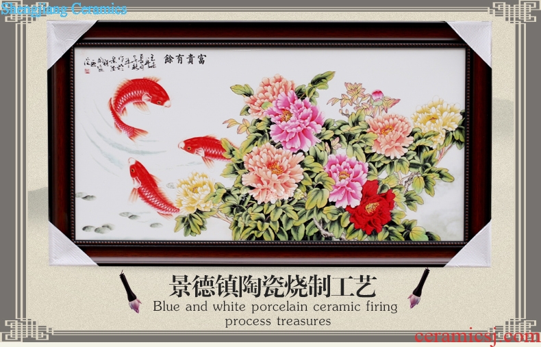 Jingdezhen well-off ceramic painter hangs a picture in the sitting room adornment study office Chinese porcelain plate painting