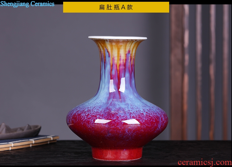 Jingdezhen ceramics vase antique ruby red porcelain kiln furnishing articles adornment that occupy the home sitting room porch decoration