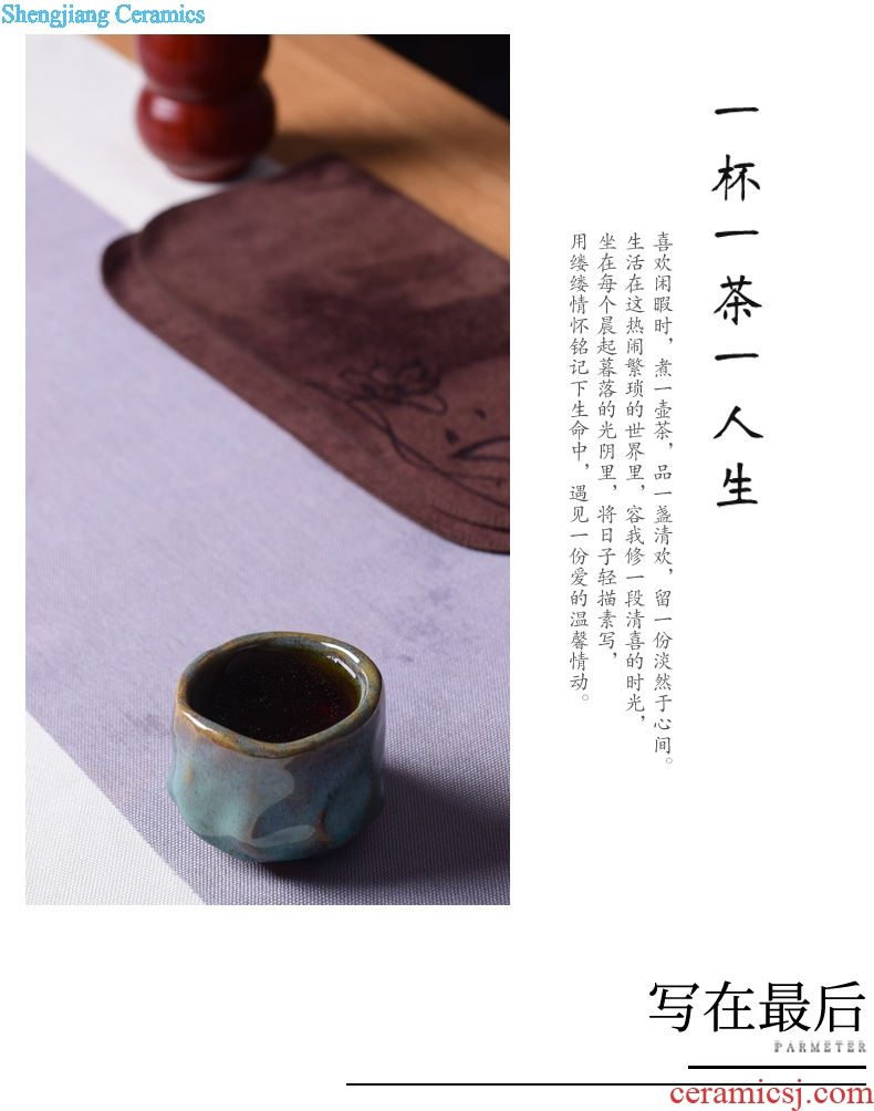 Creative TaoXiChuan jingdezhen ceramic handmade glass ceramic cup color glaze sample tea cup masters cup
