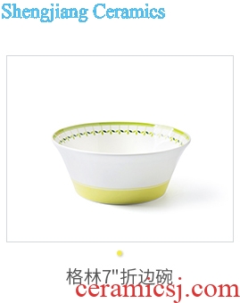 Ijarl million fine ceramic creative household porringer fruit salad bowl noodles bowl lovely tableware posey town