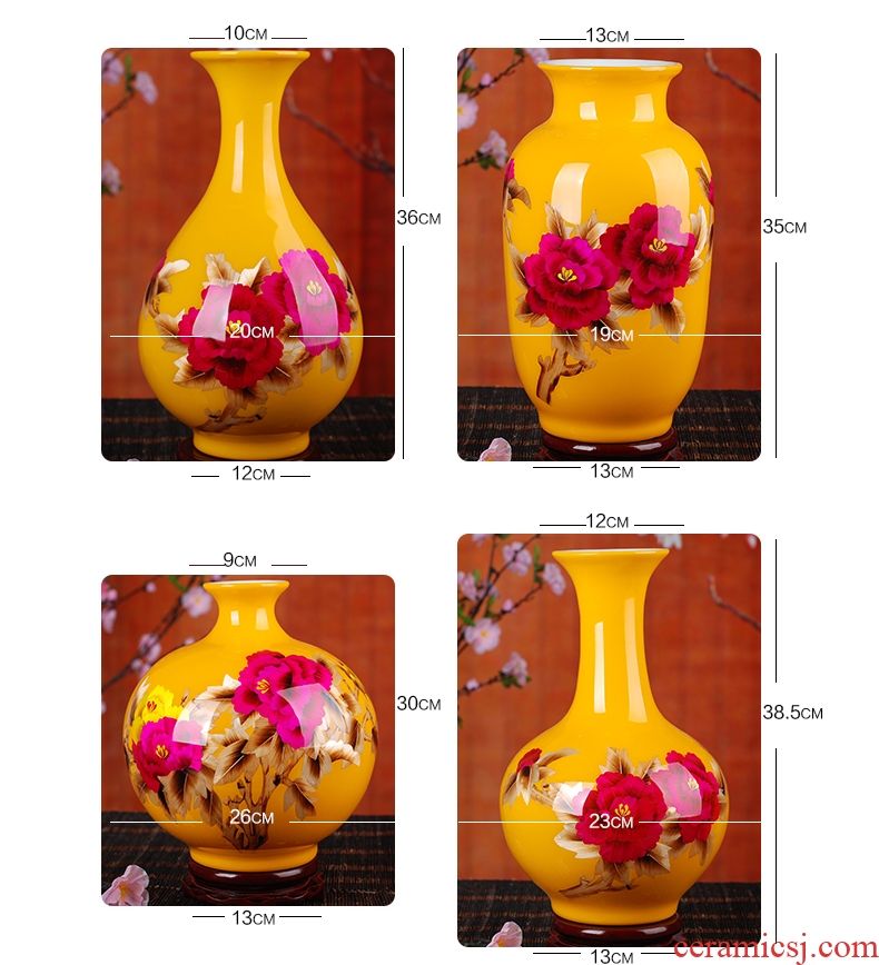 Jingdezhen ceramic vases, fashion household wine ark adornment handicraft sitting room ceramic furnishing articles furnishing articles straw vase