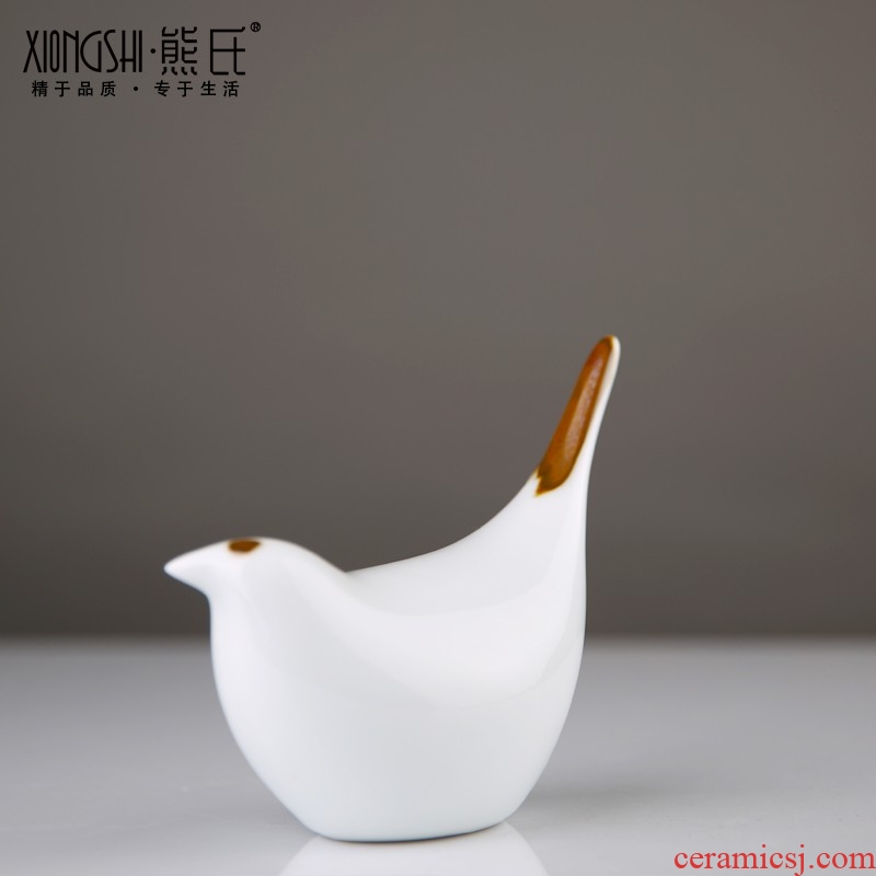Contracted ceramic furnishing articles furnishing articles auspicious bird creative home sitting room porch decoration birthday is valentine's day gift