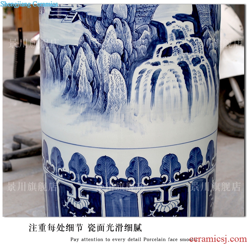 Hand draw archaize bold splendid sunvo landing big quiver vase of jingdezhen ceramics hotel furnishing articles in the living room