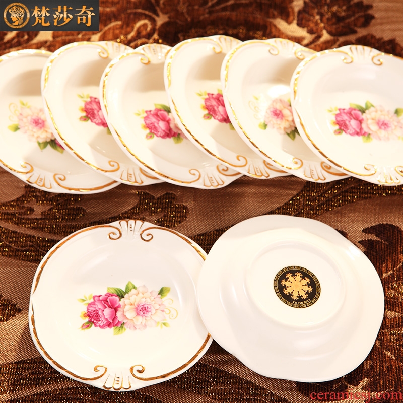 Vatican Sally's luxury european-style tableware suit creative household ceramic dishes dishes suit housewarming gift