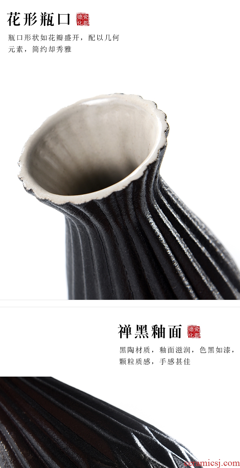 Beauty cabinet black pottery tea six gentleman kung fu tea tea art ceramics fittings ChaGa suit wood clamp ChaZhen bamboo clip