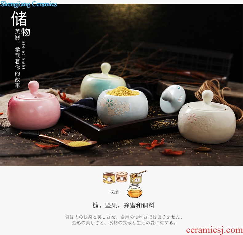 Ijarl million jia household ceramics good-looking sugar jar of coffee cup milk pot teapot with cover custard bowl