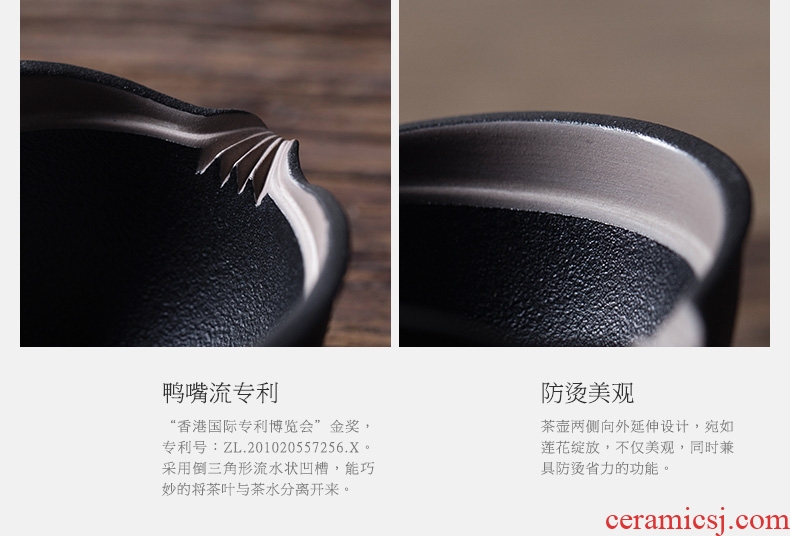 Million kilowatt/hall ceramic a pot of two cups of tea kung fu tea tea portable device to call on the cloth