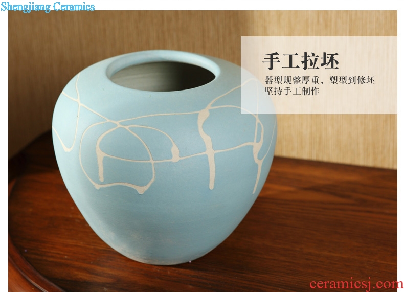 Jingdezhen ceramic vase desktop China household of Chinese style decoration flower arranging furnishing articles sitting room TV cabinet