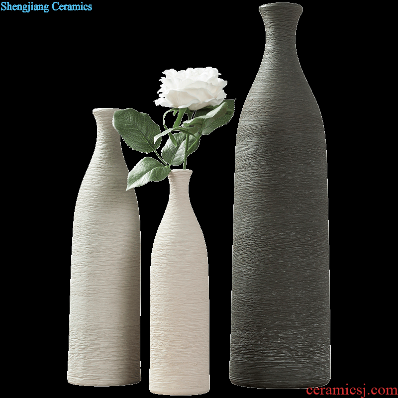 The Nordic idea pure color drawing of dry flower arranging flowers ceramic vase zen home sitting room adornment desktop furnishing articles