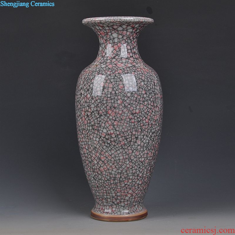 Jun porcelain of jingdezhen ceramics glaze cracks borneol antique vase household adornment handicraft furnishing articles sitting room