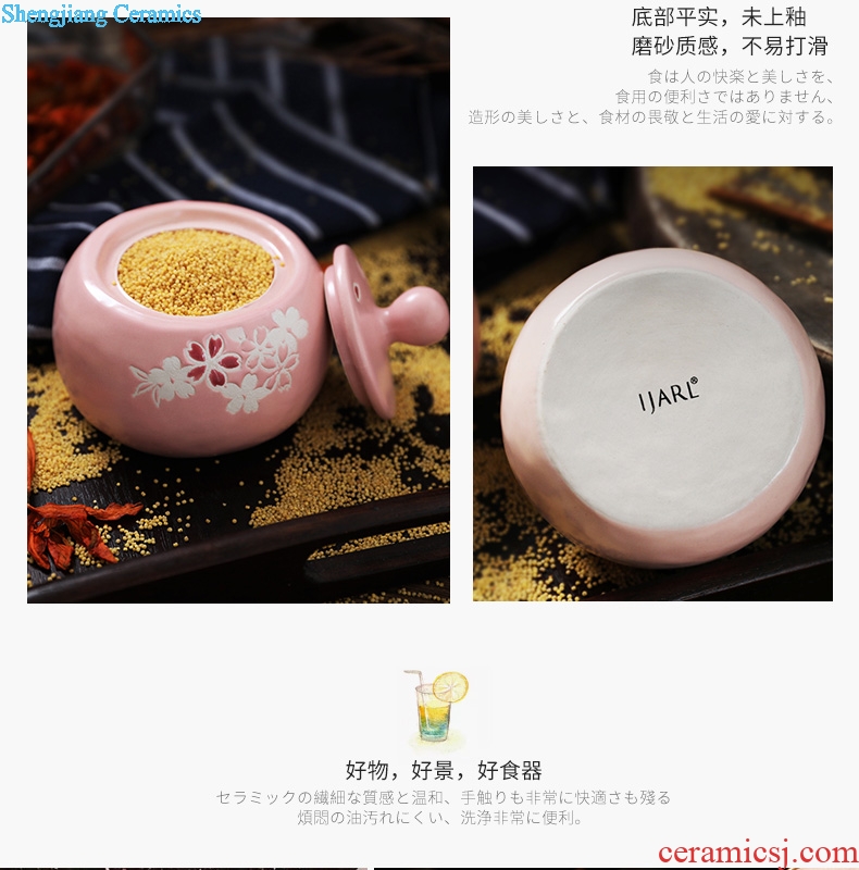 Ijarl million jia household ceramics good-looking sugar jar of coffee cup milk pot teapot with cover custard bowl